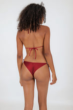 Load image into Gallery viewer, Model Back: Rio De Sol Bottom Bottom Shimmer-Divino Cheeky-Rope