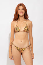 Load image into Gallery viewer, Model Front: Rio De Sol Top Top Yellow-Feline Tri-Inv