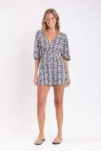Load image into Gallery viewer, Model Front: Rio De Sol Mini Dress Ikat Mini Dress