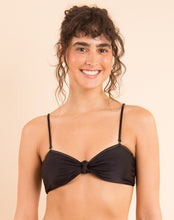 Load image into Gallery viewer, Image 11: Rio De Sol Top Top Shimmer-Black Bandeau-Joy
