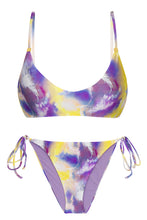 Load image into Gallery viewer, Product Front: Rio De Sol Set Set Tiedye-Purple Bralette Ibiza-Comfy