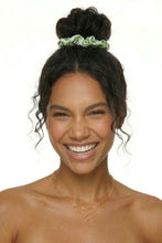 Load image into Gallery viewer, Model Front: Rio De Sol Hair Accessory Palms Scrunchie