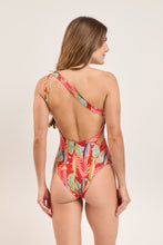 Load image into Gallery viewer, Model Back: Rio De Sol One-Piece Sea-Bloom Sienna