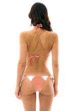 Load image into Gallery viewer, Model Back: Rio De Sol Bottom Bottom Rose Recorte Tri