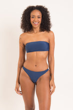 Load image into Gallery viewer, Model Front: Rio De Sol Set Set Navy Bandeau-Reto Nice-Fio