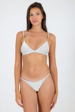 Load image into Gallery viewer, Model Front: Rio De Sol Set Set Shimmer-White Tri-Fixo California