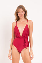 Load image into Gallery viewer, Model Front: Rio De Sol One-Piece Shimmer-Divino New Vegas