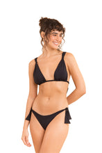 Load image into Gallery viewer, Model Front: Rio De Sol Top Top Dots-Black Mel