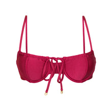 Load image into Gallery viewer, Product Front: Rio De Sol Top Top Shimmer-Desejo Balconet-Tie
