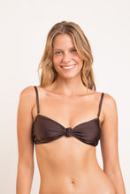 Load image into Gallery viewer, Top Shimmer-Coffee Bandeau-Joy
