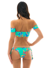 Load image into Gallery viewer, Model Back: Rio De Sol Top Top Acqua Flora Off Shoulder
