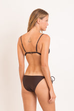 Load image into Gallery viewer, Model Back: Rio De Sol Top Top Shimmer-Coffee Tri-Fixo
