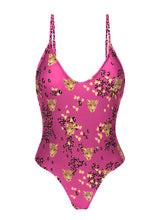 Load image into Gallery viewer, Product Front: Rio De Sol One-Piece Roar-Pink Hype
