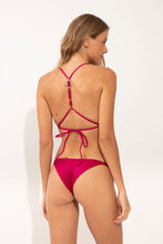 Load image into Gallery viewer, Model Back: Rio De Sol Top Top Shimmer-Desejo Tri-Fixo-Noa
