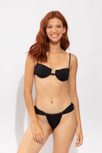 Load image into Gallery viewer, Model Front: Rio De Sol Top Top Solar-Black Juliette
