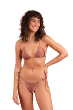 Load image into Gallery viewer, Image 04: Rio De Sol Bottom Bottom Shimmer-Copper Cheeky-Tie
