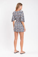 Load image into Gallery viewer, Model Back: Rio De Sol Mini Dress Ikat Mini Dress

