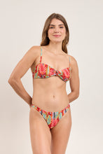 Load image into Gallery viewer, Model Front: Rio De Sol Set Set Sea-Bloom Bandeau-Joy Nice
