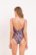 Load image into Gallery viewer, Model Back: Rio De Sol One-Piece Euphoria Hype
