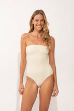 Load image into Gallery viewer, Model Front: Rio De Sol One-Piece Brisa-Offwhite Tube-Op
