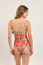 Load image into Gallery viewer, Model Back: Rio De Sol One-Piece Sea-Bloom Sara-Op
