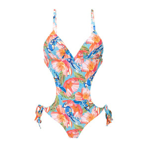 1 piece swimwear - Zinnia Trikini - Blue – Rio de Sol