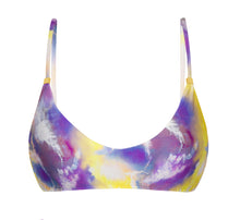 Load image into Gallery viewer, Product Front: Rio De Sol Top Top Tiedye-Purple Bralette
