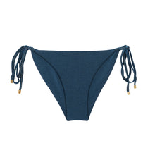 Load image into Gallery viewer, Product Front: Rio De Sol Bottom Bottom Shimmer-Shark Cheeky-Tie-Gold
