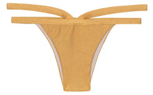 Load image into Gallery viewer, Product Front: Rio De Sol Bottom Calcinha Gold Triangulo
