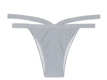 Load image into Gallery viewer, Product Front: Rio De Sol Bottom Calcinha Silver Triangulo
