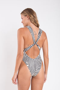 Model Back: Rio De Sol One-Piece Collage Riviera