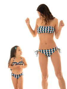 Model Back: Rio De Sol Girl's Two-Piece Geometric Kids
