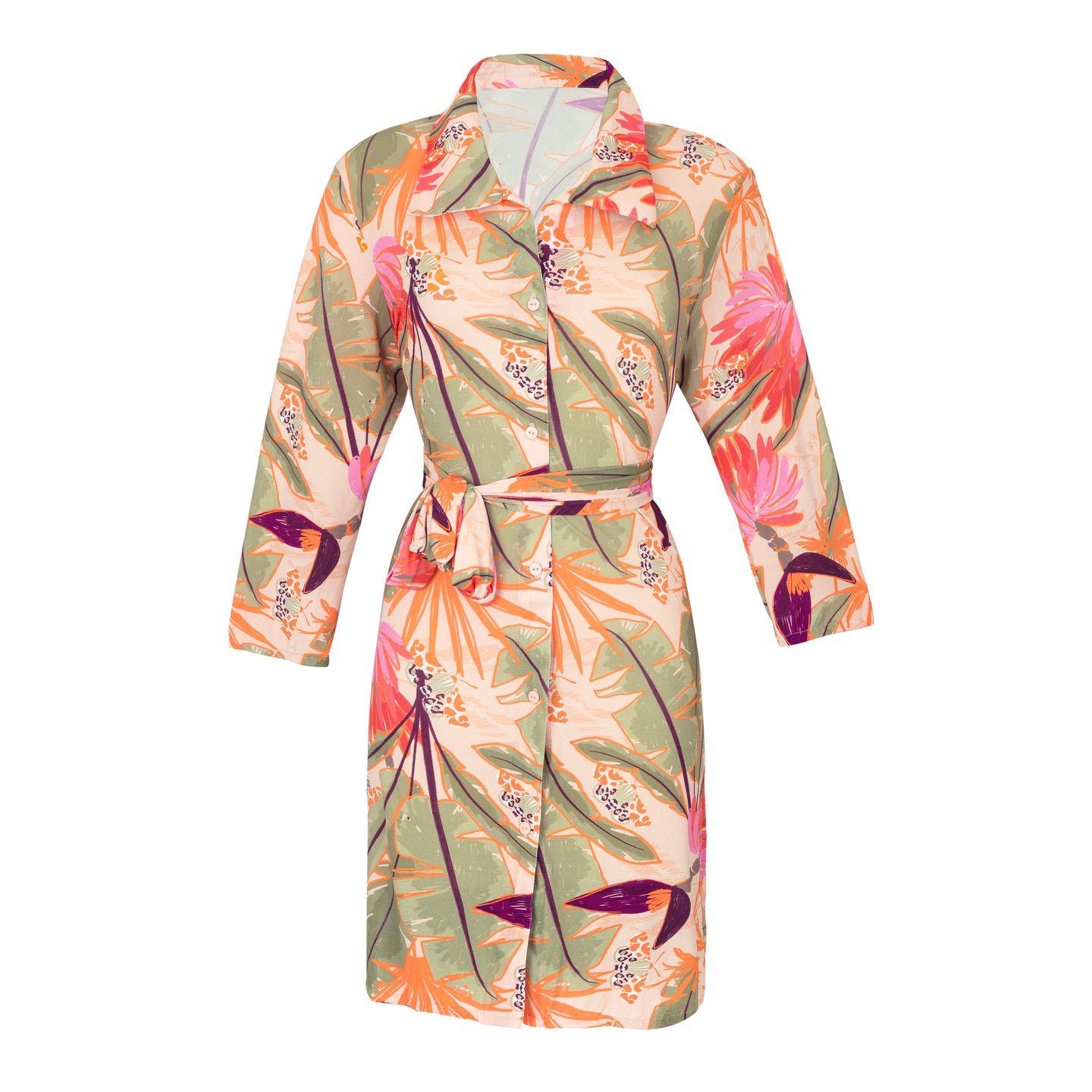 Product Front: Rio De Sol Shirtdress Oasis Chemise