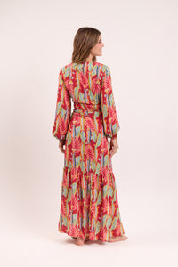 Model Back: Rio De Sol Beach Dresses Sea-Bloom Long Dress Verona