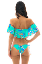 Load image into Gallery viewer, Model Back: Rio De Sol Top Top Acqua Flora Babado

