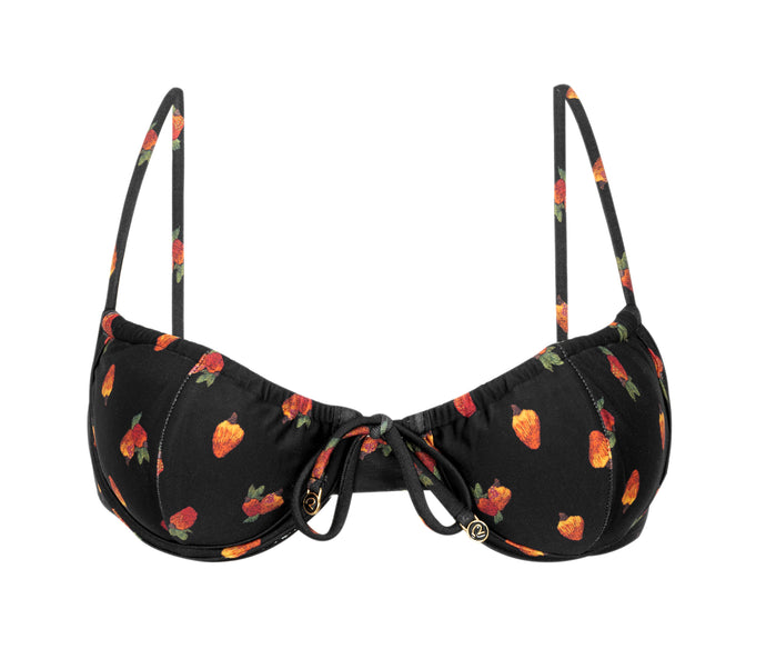 Product Front: Rio De Sol Top Top Cashew Balconet-Tie
