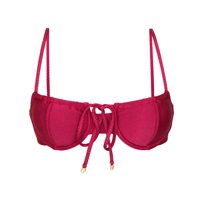 Product Front: Rio De Sol Top Top Shimmer-Desejo Balconet-Tie