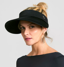 Load image into Gallery viewer, Model Front: Rio De Sol Visor Viseira Chiara Preto
