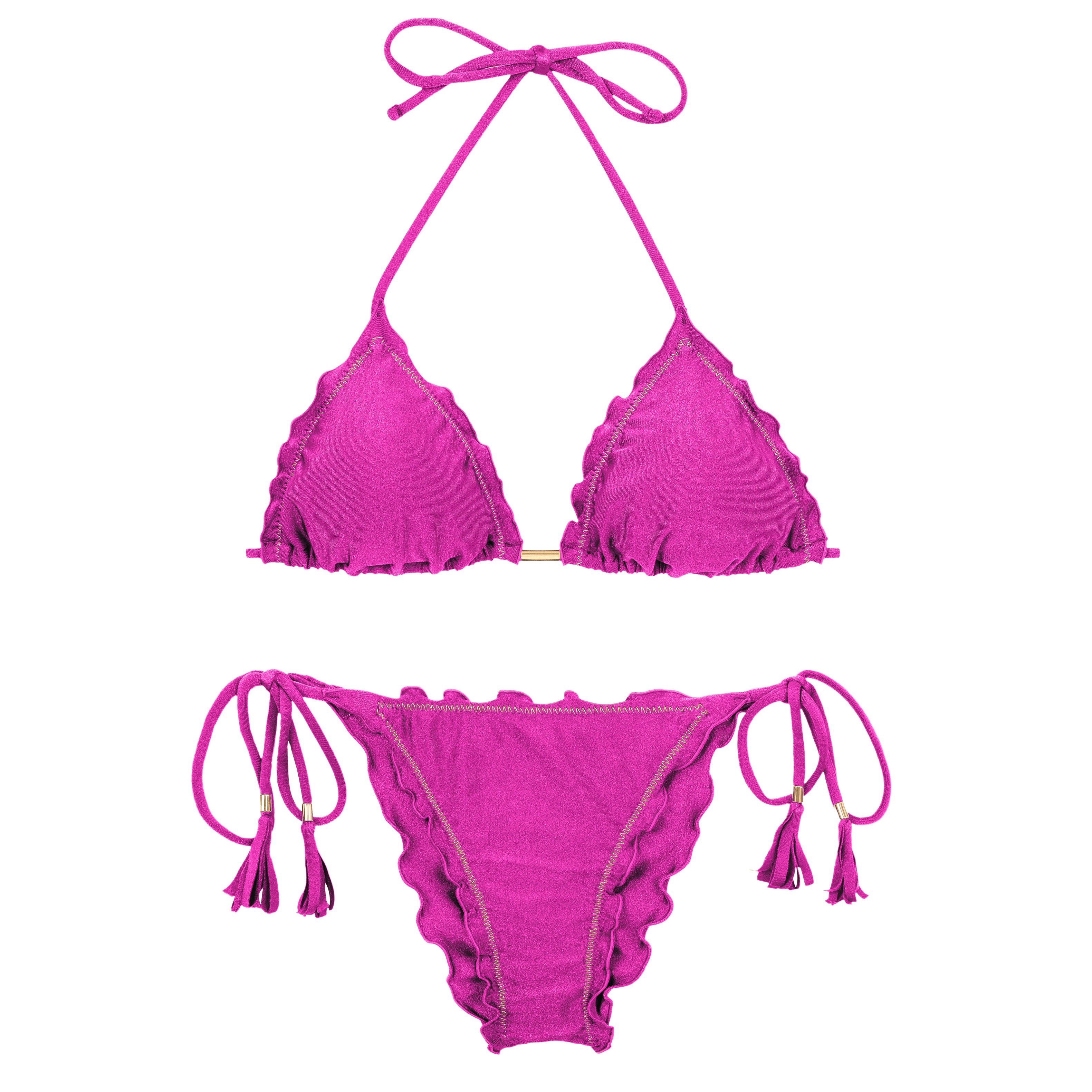 Bikini set - Set Shimmer-Gaia Frufru - Pink – Rio de Sol