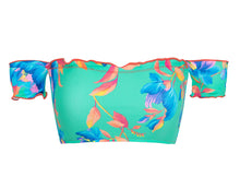 Load image into Gallery viewer, Top Acqua Flora Off Shoulder
