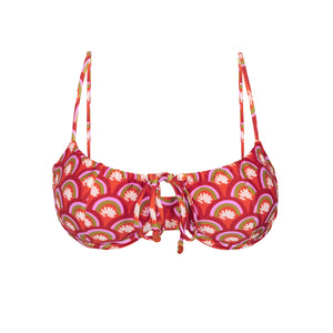 Top Floral-Scales Balconet-Tie