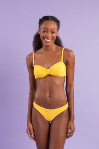 Top Malibu-Yellow Bandeau-Duo