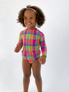 Tulip-Garden Rash-Guard Kids