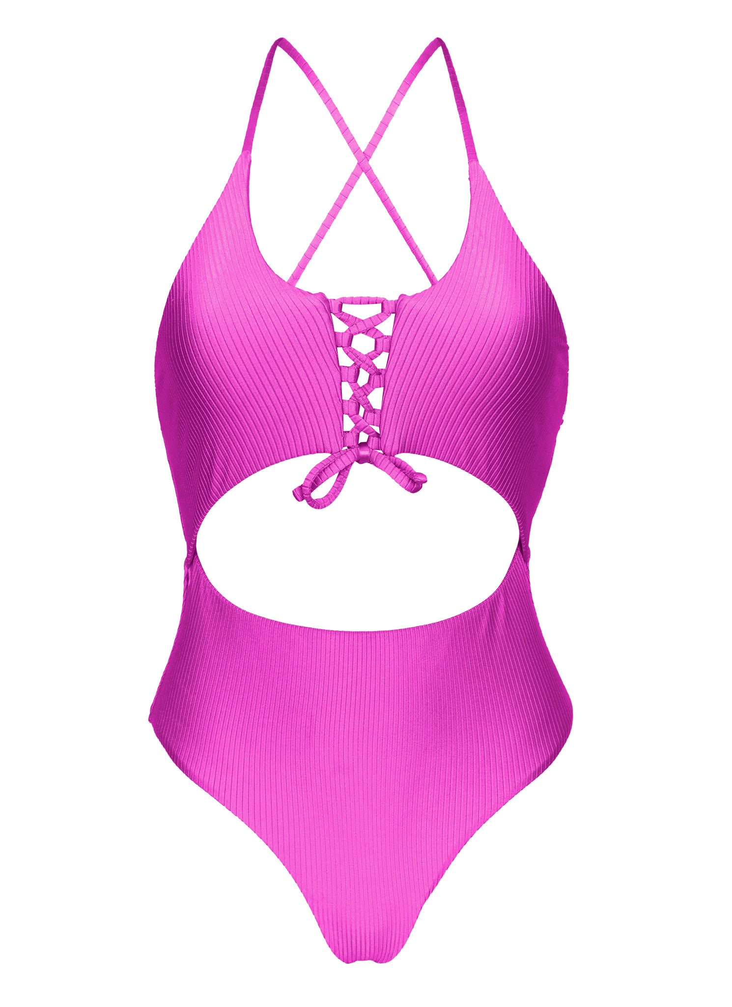 Swimwear - Eden-Pink Ivy Strap - Pink Rio de