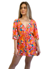 Load image into Gallery viewer, Orange Bloom Mini Dress
