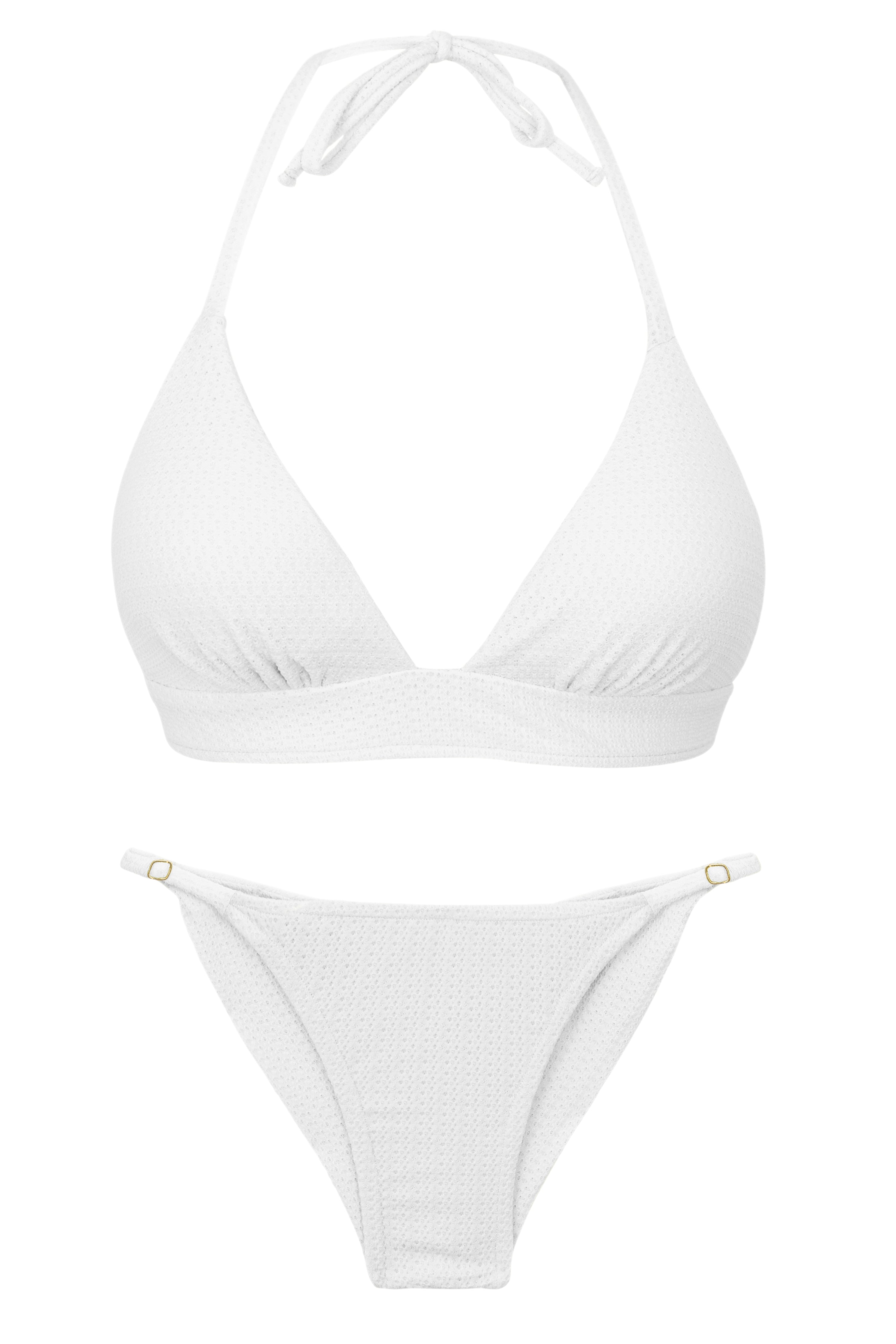 Swimwear set - Set Bora-White Tri-Cos Cheeky-Fixa - White – Rio de Sol