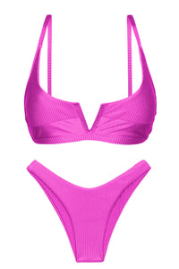 Set Eden-Pink Bra-V High-Leg