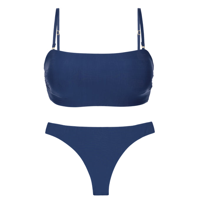 Rio de Sol Top Breeze Mila - Solid Color Bralette Swimwear Top - Blue - UPF  50+ – Rio Swim Shop