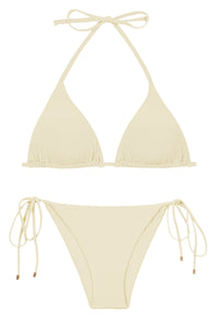 Bikini pezzo sotto Bottom Off-White Lacinho - Marchio Rio de Sol