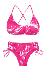 Load image into Gallery viewer, Set Pink-Palms Bralette Madrid
